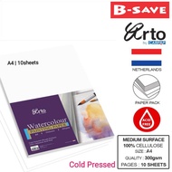 Campap Arto A4 Watercolour Paper Cold Pressed (Medium Surface) 300gsm 10 Sheets - CR36348