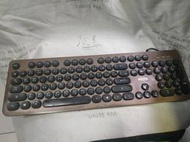 經典復古鍵盤中文注音 INTOPIC KBD-76 超薄型打字機圓型鍵帽 MAC鍵盤 有線鍵盤 少一後腳撐 