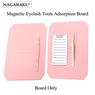 NAGARAKU Magnetic Eyelash Tools Adsorption Board Protective Eyelash Tweezers Eyelash Holder