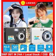 Digital Camera Video Camcorder 48MP Photo 8X Zoom Anti-shake 2.7 Inch Large TFT Screen Battery Carry