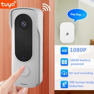 1080P Tuya Smart Video Doorbell WIFI Wireless Door Bell  Night Vision Smart Home Video Intercom Camera