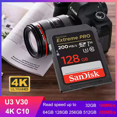 SanDisk Ultra/Extreme/Extreme PRO SD Card 32GB Class10 SDHC Flash Memory Card 64GB 128GB 256GB SDXC 