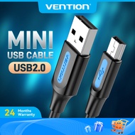Vention USB 2.0 A to Mini B Cable 2A Fast Charging | 480Mbps High-Speed Sync | Flexible Tangle-Free 
