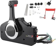 Outboard Remote Control Box, Professional CNC Aluminum Alloy Side Mount Boat Throttle Control, Conve