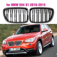 For BMW X1 Series E84  2010-2015 Gloss Black Front Bumper Dual Slat Front Kidney Grill Grille