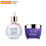 Combo Tinh Chất Serum Olay Super Serum 30Ml & Kem Dưỡng Regenerist Retinol 24 Night Moisturiser Olay