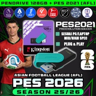 Pendrive PES 2026 + Liga Malaysia [AFL] Season 26/27 - FIFA World Cup 26 - For PC/Laptop