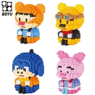 LBOYU LNO Disney Winnie the pooh nanoblock the Sitting Posture Series mini blocks building mainan lego Small Particle