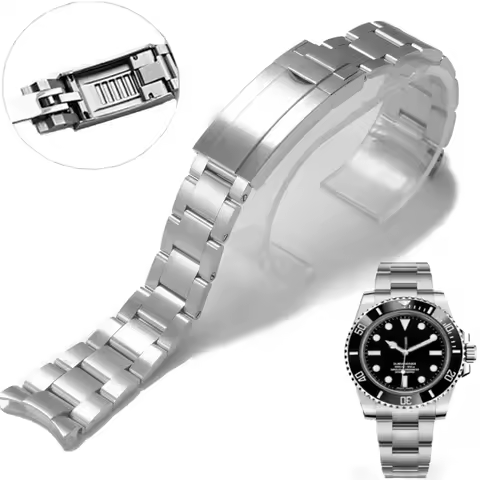 904L steel strap is suitable for Rolex steel strap explorer Ditongna Diver the green black water gho