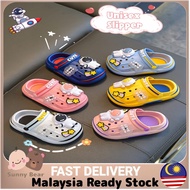 Baby & Kids Cartoon Crocs Shoes Kids Boy Girl Astronauts Sandals Casual Slippers Cute Kasut Clog Kar