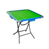 LZD (JIJI.) Traditional Folding Mahjong Table - Blue Frame - Green Table Top (Mahjong Table) / Mahjongs/ Foldable Mahjong table / Bulky