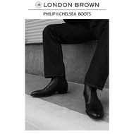 LONDON BROWN - PHILLIP II BOOTS รองเท้าบูทข้อสูงหนังวัว ทรง CHELSEA BOOTS
