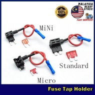 Fuse Tap Holder - Standard / Mini / Micro Fius Tap ATM APM for Motorbike Car Truck Fuse Tap Adaptor 