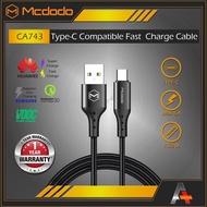Mcdodo CA743 Type-C Compatible Super Charge Data Cable, Huawei 5A, Samsung AFC, OPPO VOOC, Vivo Xiao
