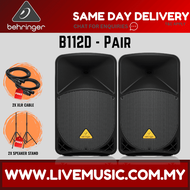 Behringer Eurolive B112D 1000-Watt 12" Powered Speaker w/Wireless Mic Speaker Stand & Cable - Each/P