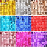 OKHALLO Sequin Panel Wall Decor, Baby Shower Birthday Decoration Sequin Backdrop, Wedding Glitter Sq