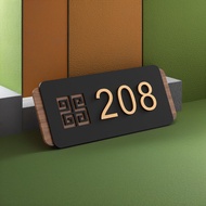 Acrylic double-layer Unit Number House Number Plate 3dCustomized Unit Sign Door Sign Installation wi