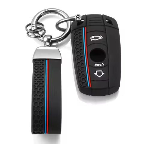 Silicone Car Key Case Key Chain For BMW E60 E61 E70 E81 E87 E90 E91 E92 X1 X5 X3 1 3 5 6 Series Z4 K