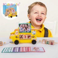 Permainan Ejaan Permainan Memadankan Kata-kata dan Huruf 1 Set Teka-teki Jigsaw Kad Flash Padanan Ab