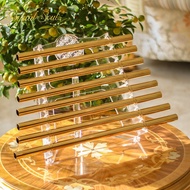 432Hz Golden Natural Crystal Harp Chakra Balance with Accessories and Box Sound Healing Percussion I