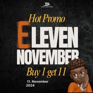 11.11 ELEVEN NOVEMBER - BUY 1 NOVEL GET 11  - JDA BOOKSTORE