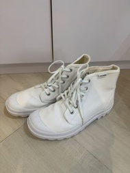 Palladium 白色帆布高筒鞋