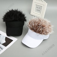 [Unique Funny Hat] Cap Baseball Cap Wig Baseball Cap European American Sun Hat Wig Hat Street Hip Ho