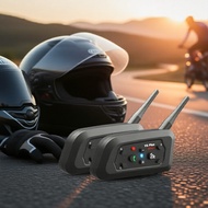 Bluetooth 5.1 Motorcycle Helmet Headset Intercom, 6-Rider Support, Waterproof, MP3 Player, Compatibl