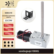 หนอนเกียร์ DC แปรงมอเตอร์ 5840-31ZY-M8 เพลาเกลียว 12 V/24 V แรงบิดสูง 100KG. ซม. self-Locking Micro 