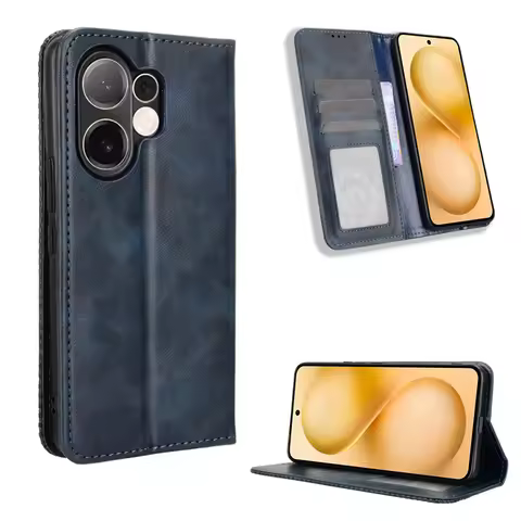 For Vivo V60 5G Case Luxury Flip Leather Wallet Magnetic Full Adsorption Stand Case For Vivo V60 5G