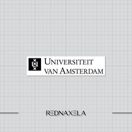 Vinyl Sticker University van Amsterdam Logo Laptop Sticker High Quality Waterproof Sticker