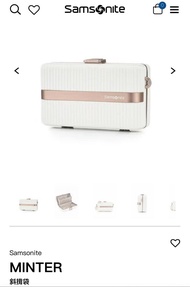 全新Samsonite MINTER 斜揹袋 White Rose Gold