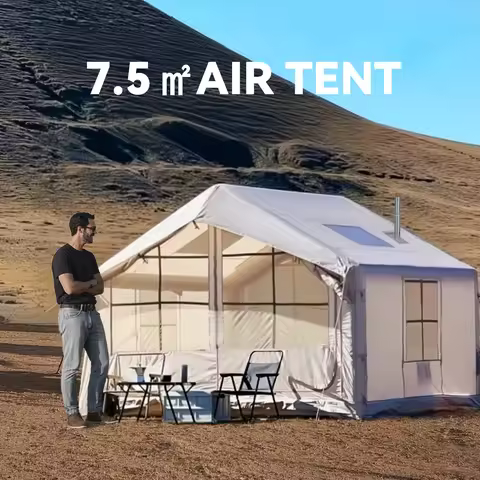 80.73 Square feets Inflatable camping tent,blow up tent for camping 6-8 people, 4 season inflatable 
