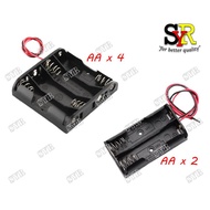 Battery Holder AA 1.5V Black 2 X AA / 3 X AA / 4 X AA