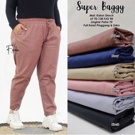 BAGGY PANTS NOBY PANTS JUMBO 4XL 5XL 6XL 7XL basic pants super jumbo / women's work pants