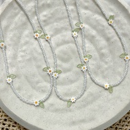 Daisy Necklace | Beaded | Handmade