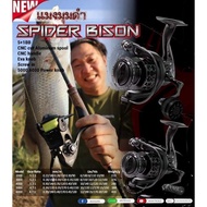 ❗❗สินค้าแนะนำ❗❗ รอกสปินนิ่งBison​ black​ spider KM12.3130[ของมีจำนวนจำกัด]