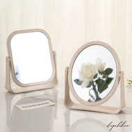 360 Rotating Double-Sided Mirror, Solid Stand, Detailed Close-Up, Minimalist Style | Dual Face Mirro