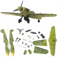 Assembled fighter jet model plastic color1bf-109Germany48Random WWII Fighter Jet