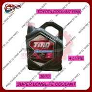 100% ORIGINAL TOYOTA SUPER LONGLIFE COOLANT TMO RED COLOR CHEMICAL 4LITER 30/70 08889-80280