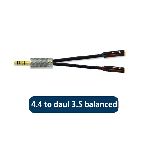 balanced 4.4 4.4mm to Dual 2 3.5mm Male two 3.5 Jack trs female for Sony NW-WM1Z PHA3 MUSILAND 06 09