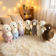 Anak Patung Alpaca Berwarna-warni yang Realistik, Mainan Anak Patung Domba, Teman Keselesaan Kanak-k