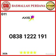 Nomor Cantik AXIS 11digit triple 222 0838 1222 191 RG012 1431