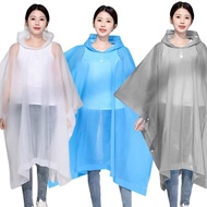 Outdoor Cycling Poncho Adult Hooded Raincoat Bicycle Cloak Rainproof Reusable Poncho O3o9