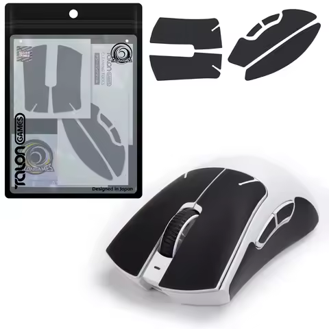 TALONGAMES Silicone Mouse Grip Tape Anti Slip Sticker Ultra-thin 0.25mm For Razer Deathadder V3 Pro 