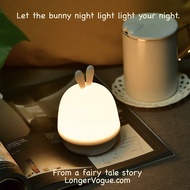 Bunny night light mushroom lamp touch light Gift LongerVogue