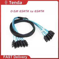 Splitter Cable Computer Accessories SATA III SAS CableFemale Data Cable for Server SATA 7 Pin Female