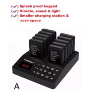 Restaurant Wireless Paging System(Vibrates) /  Buzzer / Queue system / Coaster pager for 16pcs