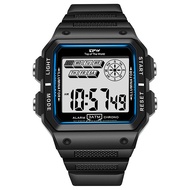 3ATM Rectangular Dial Shock Resistant Digital Watch