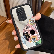 Xiaomi Redmi Note 9 Note 9s Note 9 Pro POCO M2 Pro Case Casing Cute Cat Pattern HP Casing Silicone S